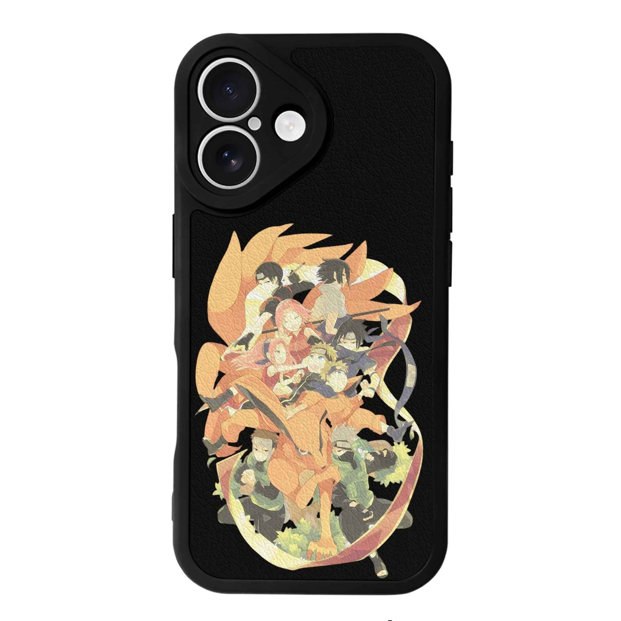（画像用） NARUTO -ナルト- うずまき ナルト Uzumaki Naruto 【iPhone 16シリーズ対応】シリコンスマホケース（レザー調） 材質：シリコン
